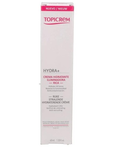 Topicrem Hydra+Crema Hidrat Ilumin Rica 40 Ml de Topicrem