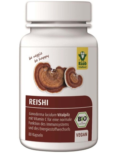 Reishi bio, 80 cápsulas de Raab Vitalfood