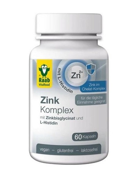 Zinc Complex 500Mg 60Cap. Sg Vegan de Raab Vitalfood