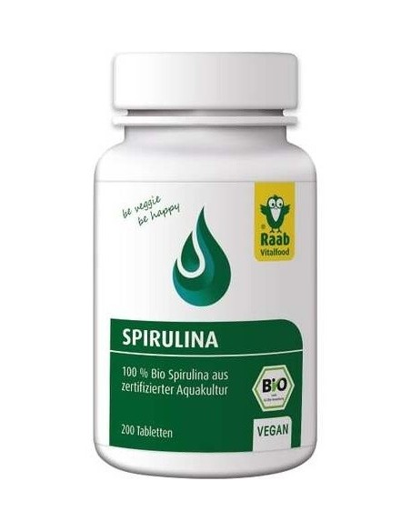 Alga Spirulina 200Comp. Bio Sg Vegan de Raab Vitalfood