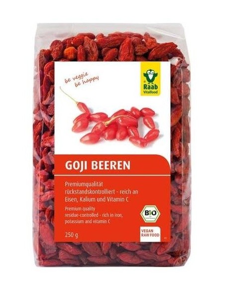Goji Bayas bio, bolsa 250g de Raab Vitalfood