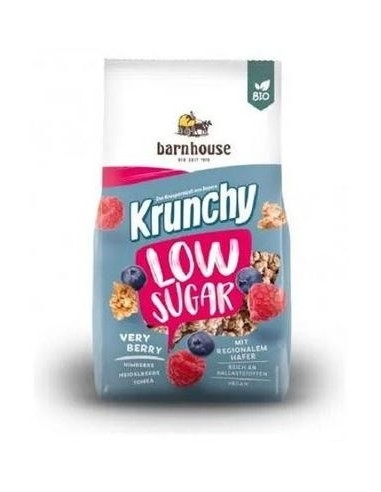 Muesli Krunchy Low Sugar Frutos Rojos 375 Gr Bio de Barnhouse