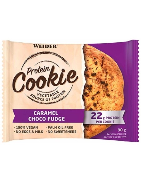 Weider Protein Cookie Caramel Choco Fudge 90Grx12Uds. de Weider