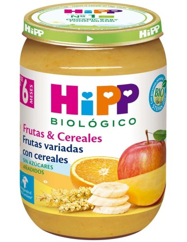 Tarrito De Frutas Variadas Con Cereales Bio 190 g  de Hipp