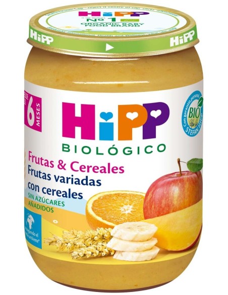 Tarrito De Frutas Variadas Con Cereales Bio 190 g  de Hipp