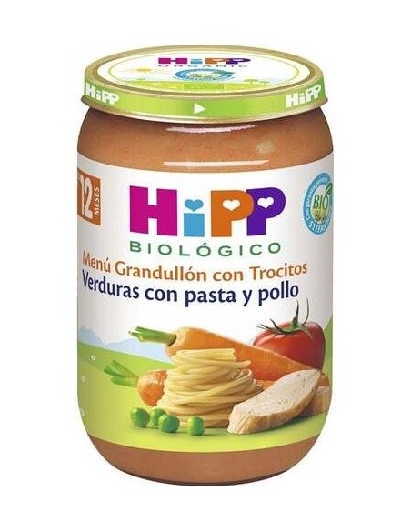 Potito Verduras Con Pasta Y Pollo 220Gr. Bio de Hipp