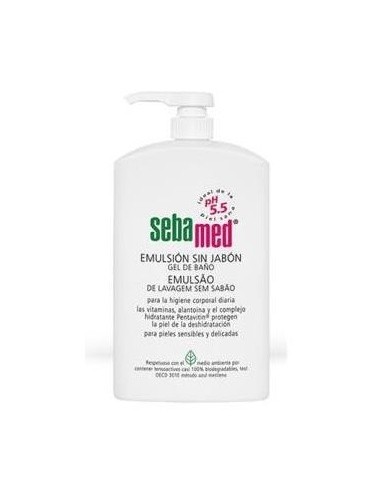 Emulsion Sin Jabon Gel De Baño 1L. Sebamed