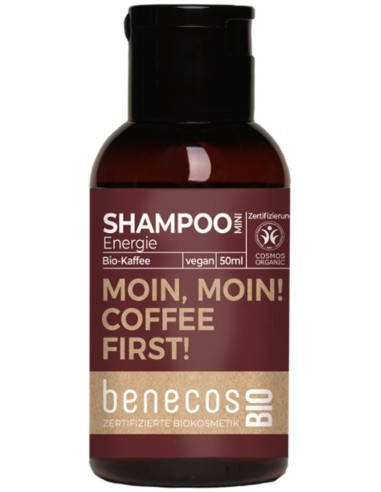 Champu Energizante Cafe Mini Viaje 50Ml Bio Vegano de Benecos