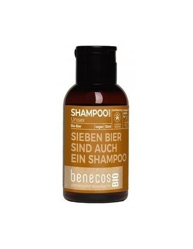 Champu Unisex Cerveza Mini Viaje 50Ml. Bio Vegano de Benecos