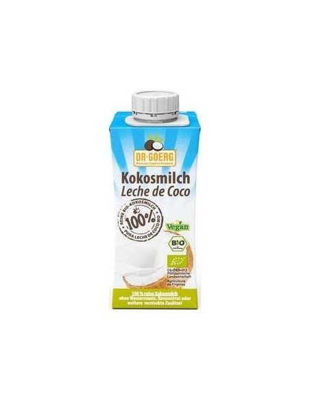 Leche De Coco Para Cocinar 200Ml. Bio de Dr. Goerg