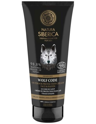 Wolf Code Men Crema Protectora Facial-Manos 80Ml. de Natura Siberica