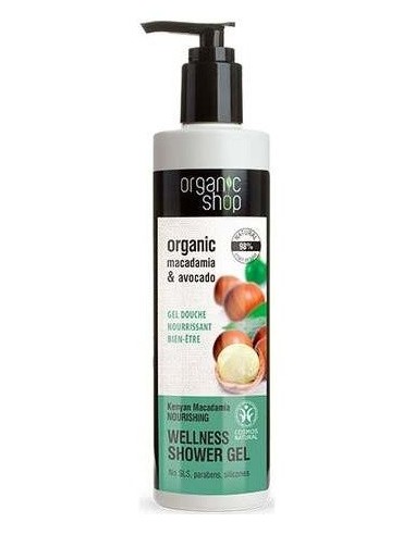 Gel De Ducha Nutritivo Macadamia-Aguacate 280Ml. de Organic Shop