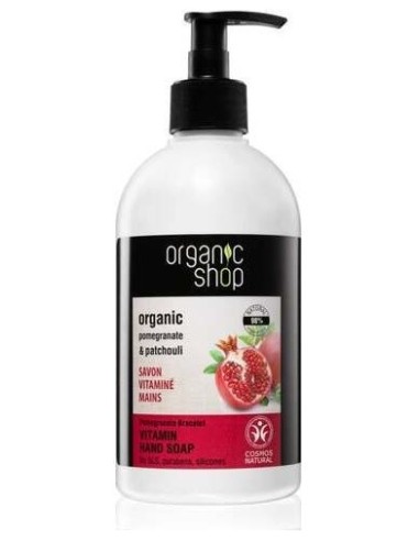 Jabon De Manos Vitaminas Granada-Patchouli 500Ml. de Organic Shop