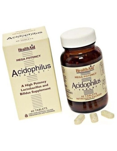 Acidophilus Mega Potency With Fos 60Comp. de Health Aid