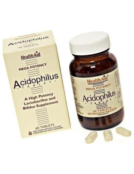 Acidophilus Con Fos   60 Comp de Health Aid