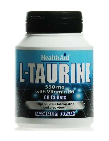 L-Taurina 550 Mg 60 Comp de Health Aid