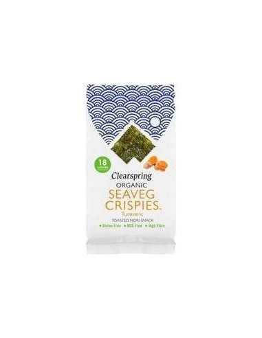 Snack Alga Nori Con Cúrcuma 4 G de Clearspring
