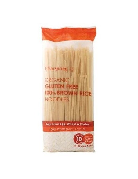 Fideos De Arroz Integral Sin Gluten  200 G de Clearspring