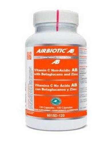 Vitamina C No Acida Con Betaglucanos Y Zinc 120Cap de Airbiotic