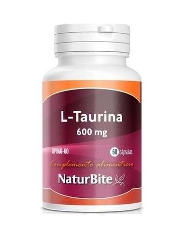 L-Taurina 600Mg. 60Cap. de Naturbite