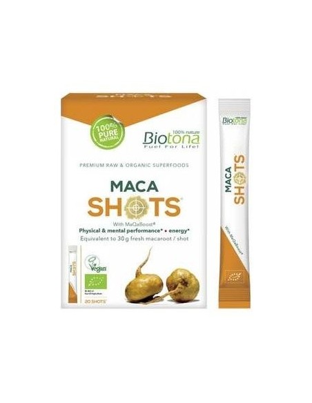 Maca Raw 20Shots. Bio Sg Vegan** de Biotona