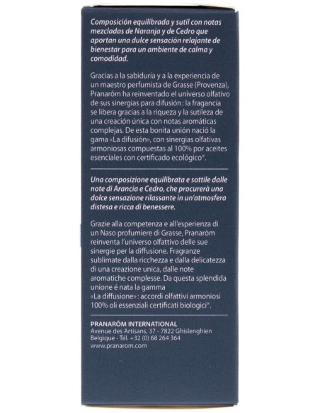 Zen Aceite Difusion 30Ml. Bio de Pranarom Difusion