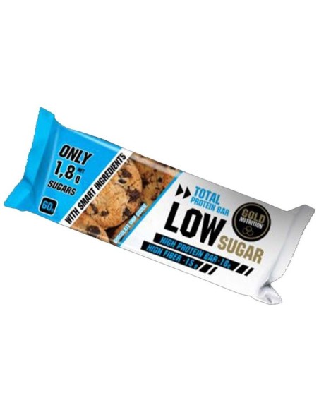 Total Protein Low Sugar Barr Choco-Cookie 10Ud de Gold Nutrition