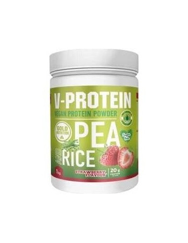 V-Protein Fresa 1Kg. de Gold Nutrition