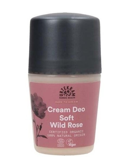 Soft Wild Rose Desodorante Roll-On 50Ml. Eco Vegan de Urtekram