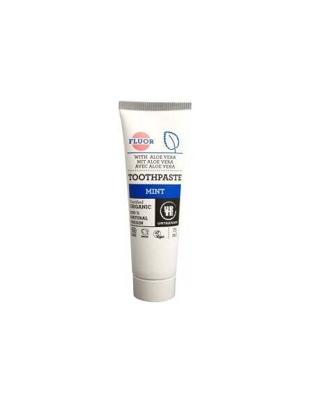 Dentifrico Menta-Aloe Con Fluor 75Ml. Eco Vegan de Urtekram