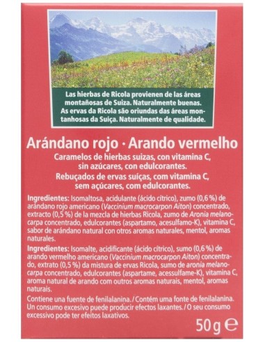 Ricola Caramelos Arandano 50Gr. S/A de Ricola