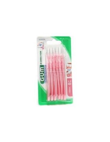 Cepillo Dental Bi-Direction Fino Cónico Rosa 1.2 de Gum