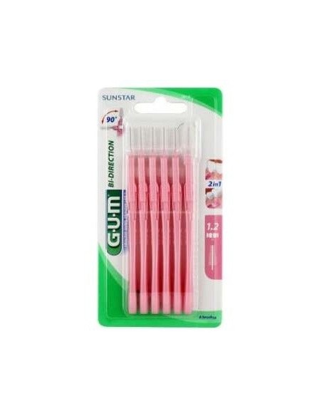 Cepillo Dental Bi-Direction Fino Cónico Rosa 1.2 de Gum