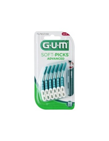 Cepillo Interdental Soft Picks Largo 30Un Azul de Gum