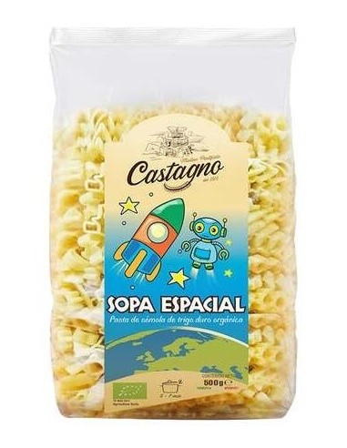 Mix Galactic Pasta Infantil Con Figuras 500 gramos Eco de Castagno