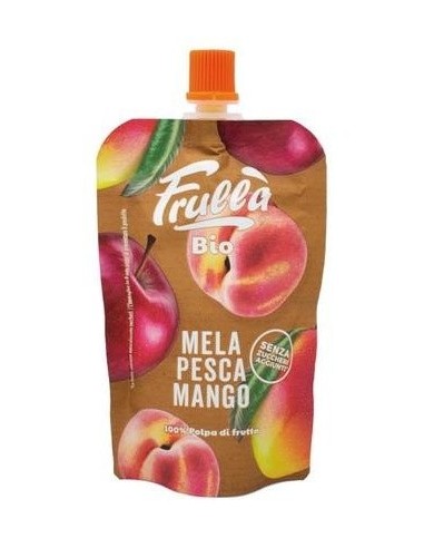 Pure De Manzana Melocoton Y Mango 100 Gramos Bio Frulla