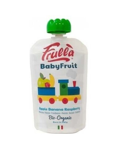 Baby Pure De Manzana Platano Frambuesa 10 Uds X 100 Gr  Bio de Frulla