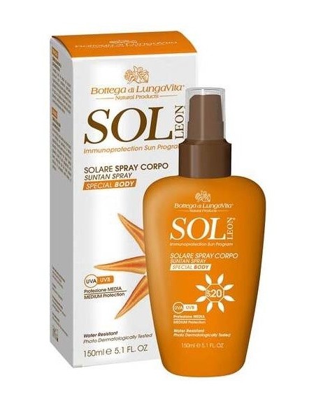 Sol Leon Spray Solar Spf 20 150Ml. de Bottega Di Lungavita