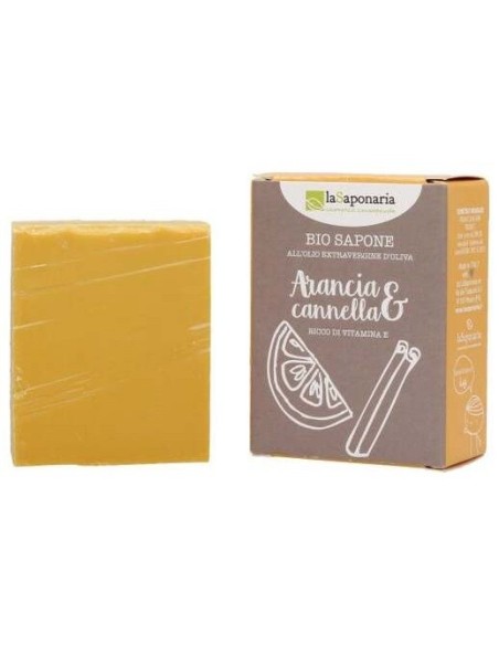 Jabon En Pastilla Naranja Y Canela 100Gr. de La Saponaria