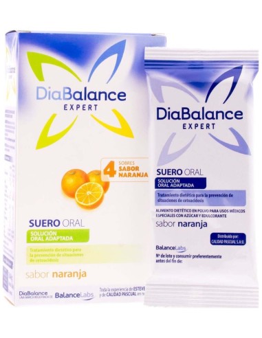 Diabalance Suero Oral Naranja 4Sbrs. de Diabalance