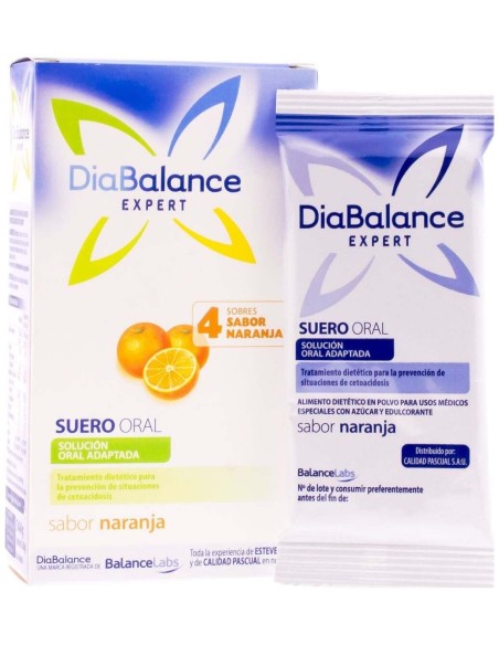 Diabalance Suero Oral Naranja 4Sbrs. de Diabalance