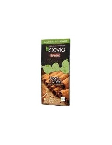Chocolate Negro Con Canela Stevia 125Gr de Torras