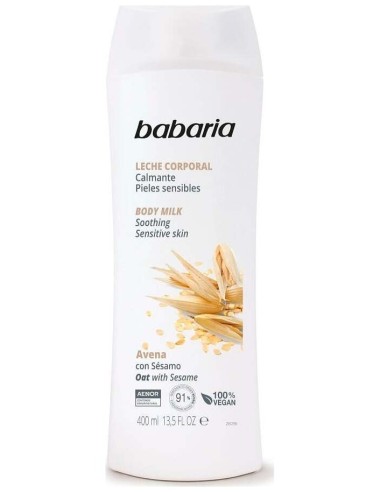 Body Milk Calmante Avena 400 Ml de Babaria