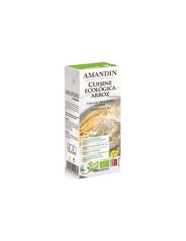 Cuisine Crema De Arroz 200Ml 24Uds. Bio de Amandin
