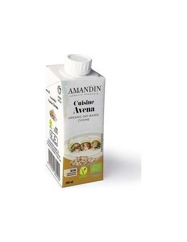 Cuisine Crema De Avena 200Ml 24Uds. Bio de Amandin