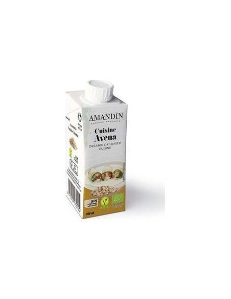 Cuisine Crema De Avena 200Ml 24Uds. Bio de Amandin