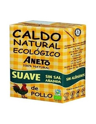 Caldo De Pollo Suave S/Sal Bio 1 L  de Aneto