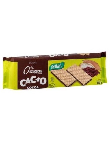 Wafers De Cacao 0% Azucares 120Gr. de Santiveri