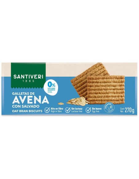 Galletas De Avena Con Salvado 270Gr. de Santiveri