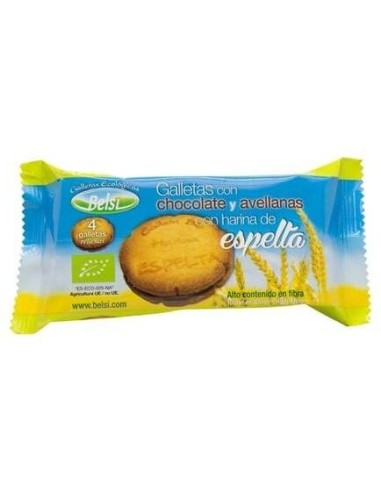 Galletas Eko Espelta Rellenas Choc. y Avellanas de Belsi